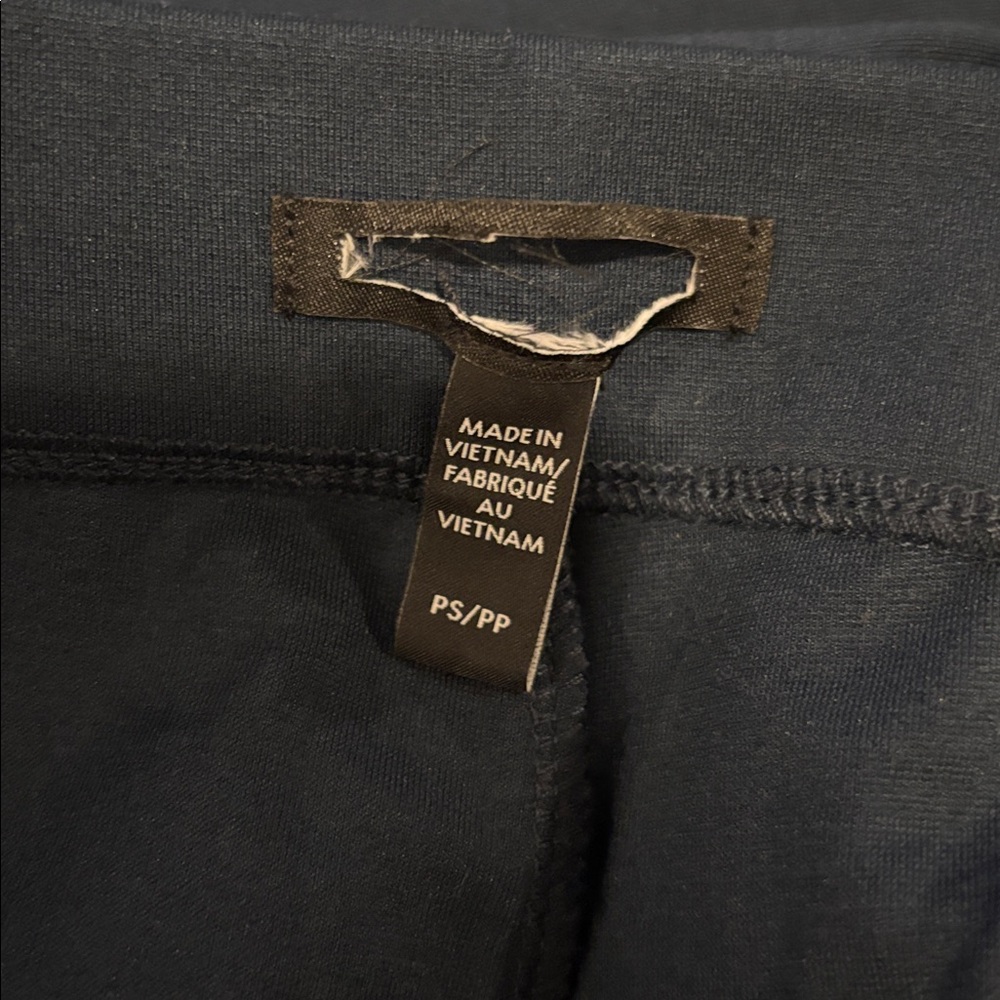 Eileen Fisher Navy Wide Leg Easy Fit Cropped Length Pant, new without tags - Picture 8 of 9